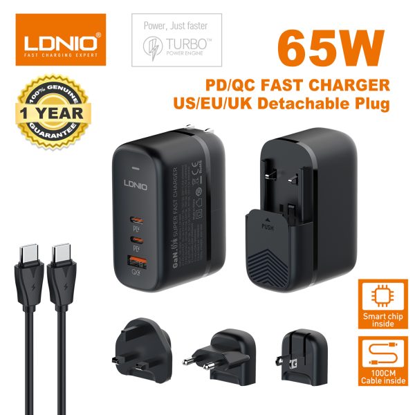 LDNIO Q366 65W GaN Supper Fast Charger