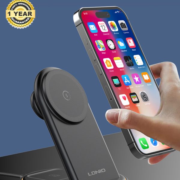 LDNIO WL02 5 IN 1 Desktop Wireless Charging Station