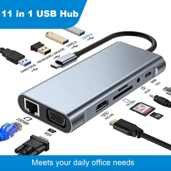 Mobilife 11 IN 1 USB HUB (Grey)