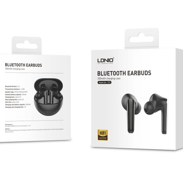LDNIO T01 Wireless Earphone (Black)