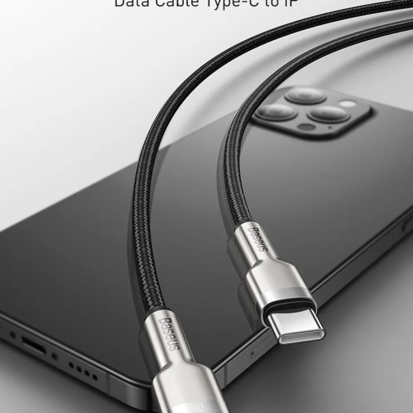Baseus Cafule Metal USB-C to Lightning Fast Heavy Duty Braided Charging Cable – PD 20 Watt - 1meter